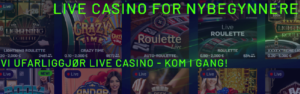 Live casino for nybegynnere