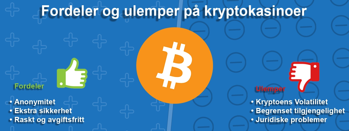 Fordeler og Ulemper på Kryptocasinoer